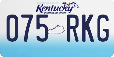 KY license plate 075RKG