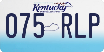 KY license plate 075RLP