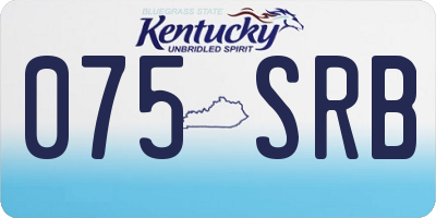 KY license plate 075SRB