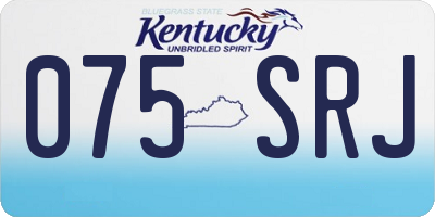 KY license plate 075SRJ