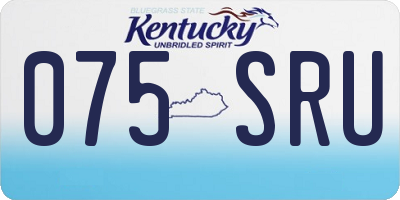 KY license plate 075SRU