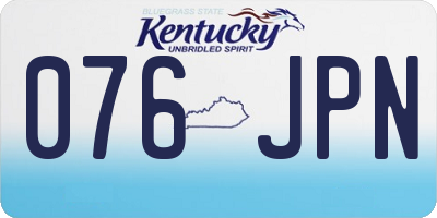 KY license plate 076JPN