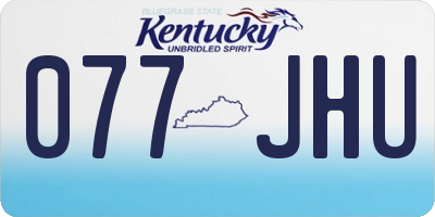 KY license plate 077JHU