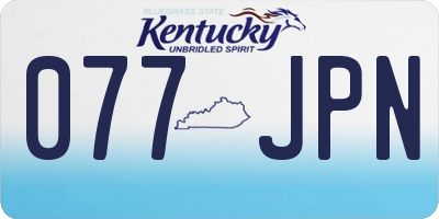 KY license plate 077JPN