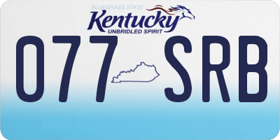 KY license plate 077SRB