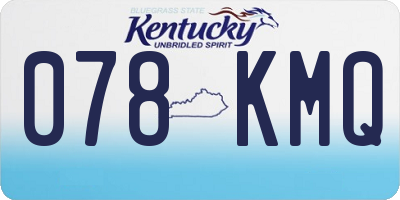 KY license plate 078KMQ