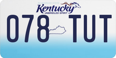 KY license plate 078TUT