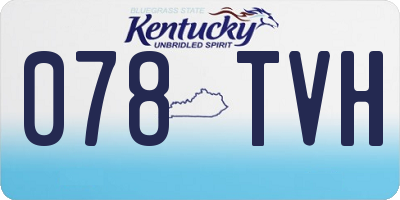 KY license plate 078TVH