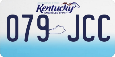 KY license plate 079JCC