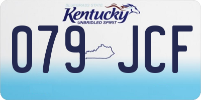 KY license plate 079JCF