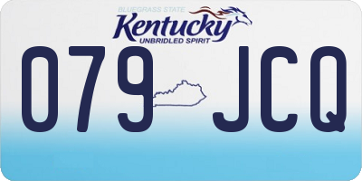 KY license plate 079JCQ