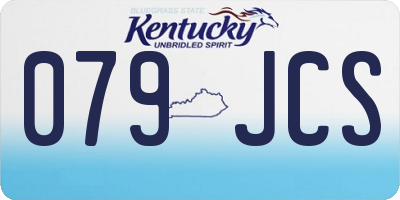 KY license plate 079JCS