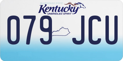 KY license plate 079JCU