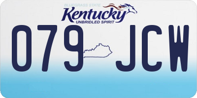 KY license plate 079JCW