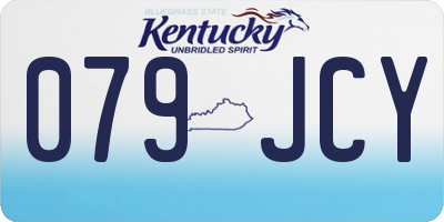 KY license plate 079JCY