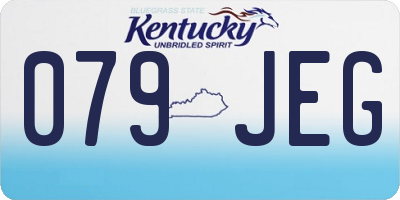 KY license plate 079JEG