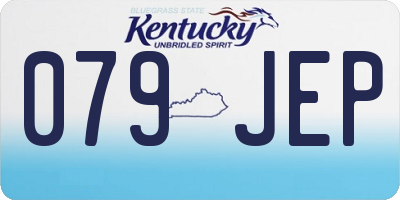 KY license plate 079JEP