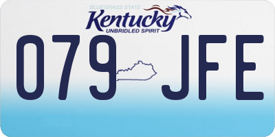 KY license plate 079JFE