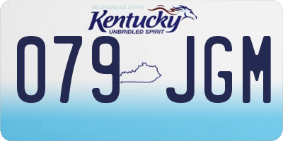 KY license plate 079JGM