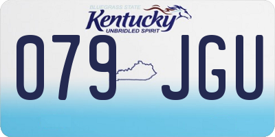 KY license plate 079JGU