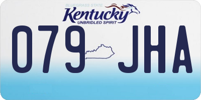 KY license plate 079JHA