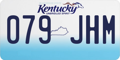 KY license plate 079JHM