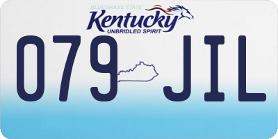KY license plate 079JIL