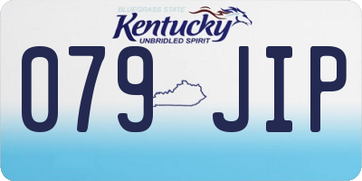 KY license plate 079JIP