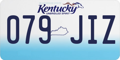 KY license plate 079JIZ
