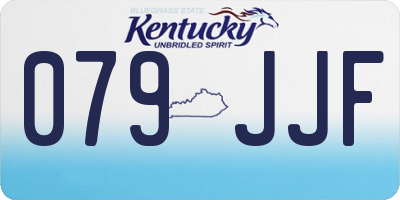 KY license plate 079JJF