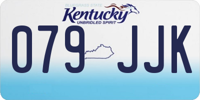 KY license plate 079JJK
