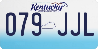 KY license plate 079JJL