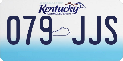 KY license plate 079JJS