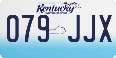 KY license plate 079JJX