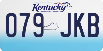 KY license plate 079JKB