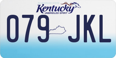 KY license plate 079JKL