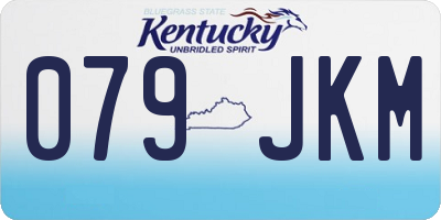 KY license plate 079JKM