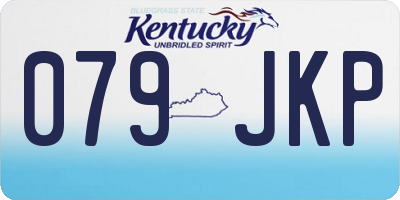 KY license plate 079JKP