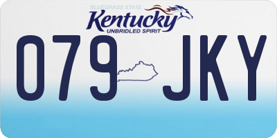 KY license plate 079JKY