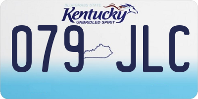 KY license plate 079JLC