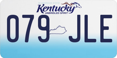 KY license plate 079JLE