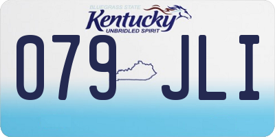 KY license plate 079JLI