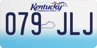KY license plate 079JLJ