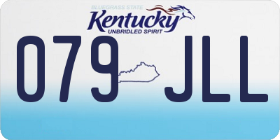 KY license plate 079JLL