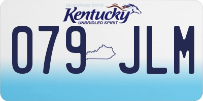 KY license plate 079JLM