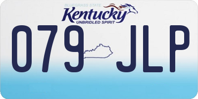 KY license plate 079JLP