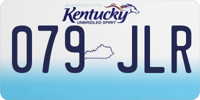 KY license plate 079JLR