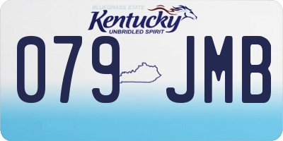 KY license plate 079JMB