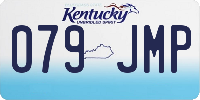 KY license plate 079JMP