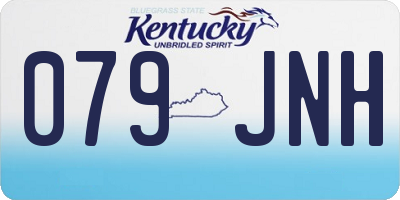 KY license plate 079JNH